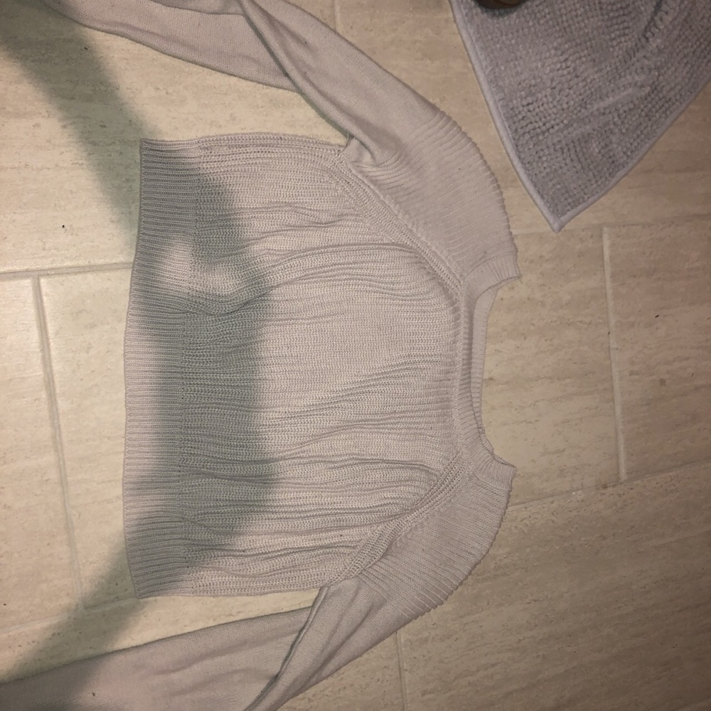 Beige crop sweater